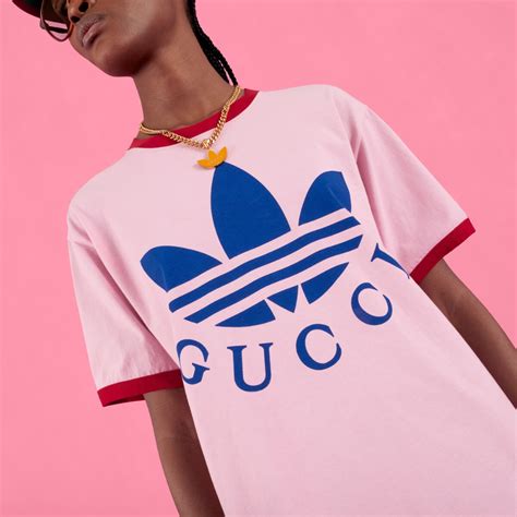 adidas gucci rosse|Gucci Adidas t shirts.